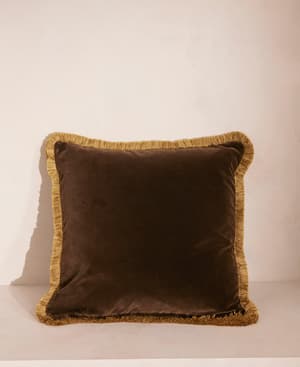 Aspen Square Cushion - Ochre - Hover Image