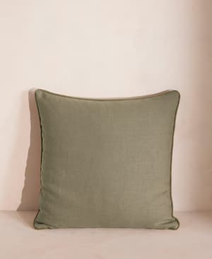 Darcy Square Cushion - Velvet - Mustard - Hover Image