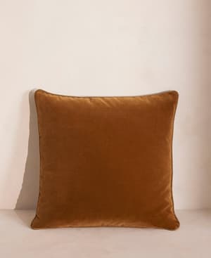 Darcy Square Cushion - Velvet - Mustard - Listing Image