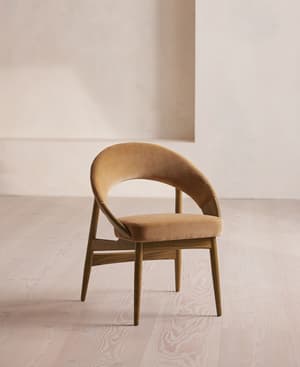Lachlan Dining Chair - Velvet - Camel - Listing Image