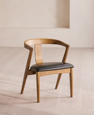 Edwin Dining Chair - Black Leather - US - Listing Image