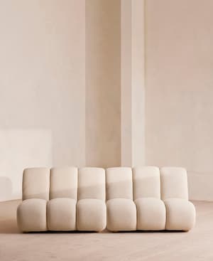 Noelle Modular Sofa - Four Seater - Boucle - Natural - Listing Image