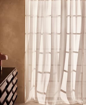 Wool Sheer Curtain - Single Panel - Listing Image