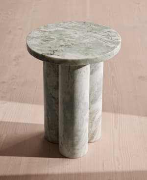 Tisbury Side Table - Fantasy Brown Marble - Hover Image