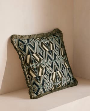 Aspen Square Cushion - Olive - Hover Image