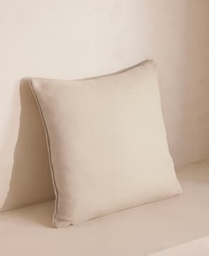 Vinnie Square Cushion - Bisque - Hover Image
