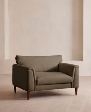 Reya Loveseat - Linen - Mushroom - Listing Image