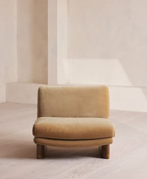 Tellis Chair - Velvet - Camel - US - Hover Image