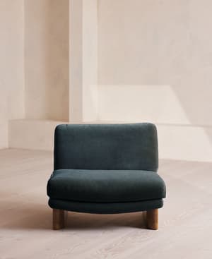 Tellis Chair - Velvet - Grey Blue - Hover Image