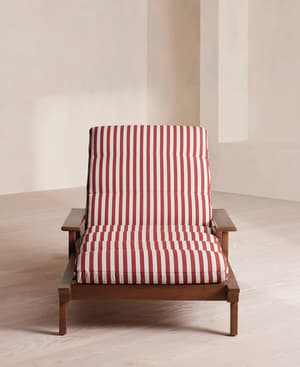 Ardingly Outdoor Chaise Lounger - Shoreditch House Stripe - Hover Image
