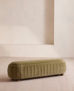Vivienne Bench - Velvet - Lichen - Listing Image