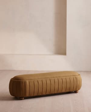 Vivienne Bench - Linen - Ochre - US - Listing Image