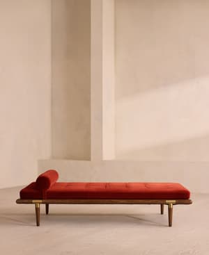 Theodore Daybed - Rust Velvet - Hover Image