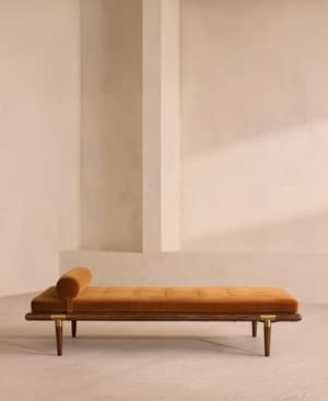 Theodore Daybed - Mustard Velvet - Hover Image