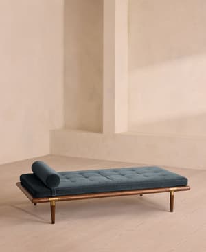 Theodore Daybed - Grey Blue Velvet - Listing Image
