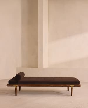 Theodore Daybed - Chocolate Velvet - Hover Image