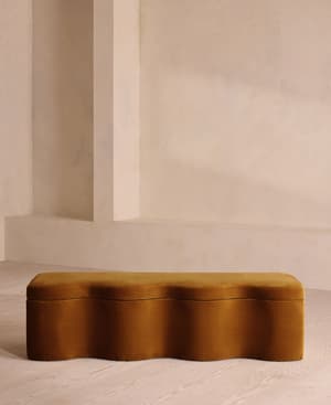Eli Storage Bench - Mustard Velvet - US - Hover Image
