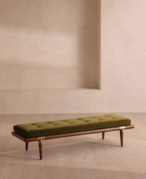 Theodore Bench - Olive Velvet - US - Listing Image