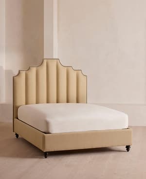 Gerrard Bed - Double - Linen - Wheat - Listing Image