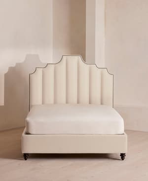 Gerrard Bed - Full - Linen - Bisque - US - Hover Image