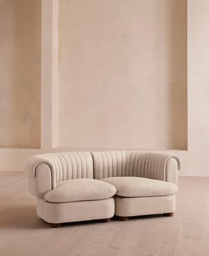 Rava Three Seater Sofa - Linen - Bisque - Listing Image