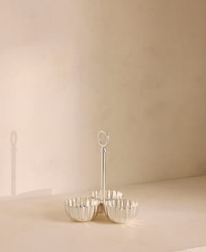 Mews Silver Condiment Dish. 5 Micron - Hover Image