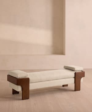 Marcia Bench - Linen - Bisque - Listing Image