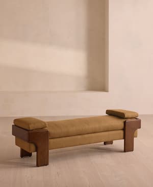 Marcia Bench - Linen - Ochre - Listing Image