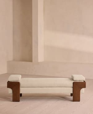 Marcia Bench - Linen - Wheat - Hover Image