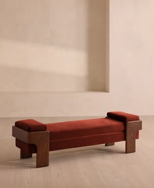 Marcia Bench - Rust Velvet - US - Listing Image