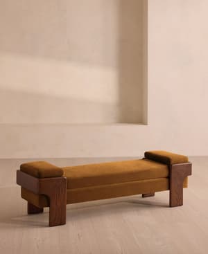 Marcia Bench - Mustard Velvet - US - Listing Image
