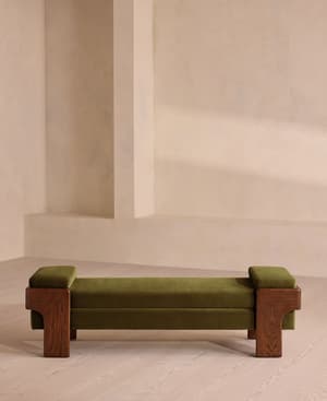 Marcia Bench - Olive Velvet - US - Hover Image