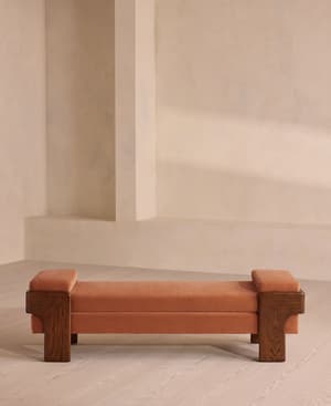 Marcia Bench - Antique Rose Velvet - Hover Image