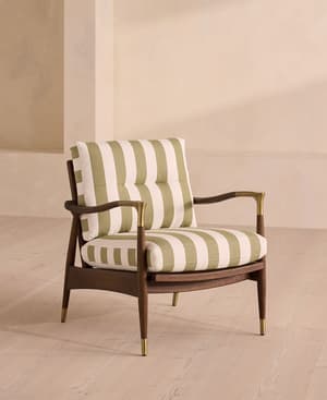Theodore Outdoor Armchair - Babington House Stripe - US - Hover Image