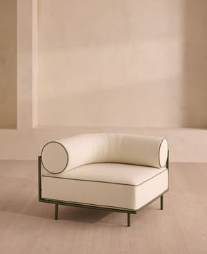 Gaspard Outdoor Corner Module - Linen - Off White - Listing Image
