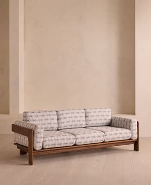 Marcia Outdoor Sofa - Geometric - Blue - Listing Image