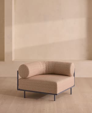 Gaspard Outdoor Sofa - Corner Module - Pierre Frey - Cassis - Hover Image