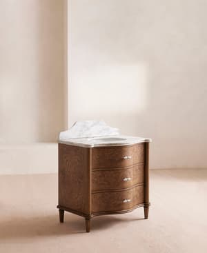 Valerie Single Vanity - Arabescato Marble - Hover Image
