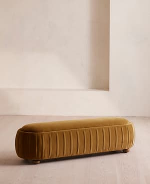 Vivienne Bench - Velvet - Mustard - US - Listing Image