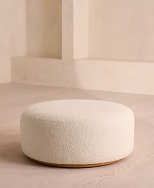 Aline Ottoman - Natural Boucle - Listing Image