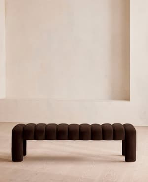 Willis Bench - Chocolate Velvet - UK - Listing Image