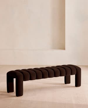 Willis Bench - Chocolate Velvet - UK - Hover Image