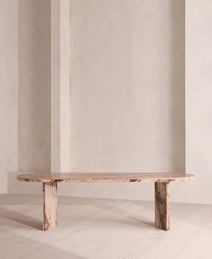 Rosaline Dining Table - Rosso Orobico - Hover Image