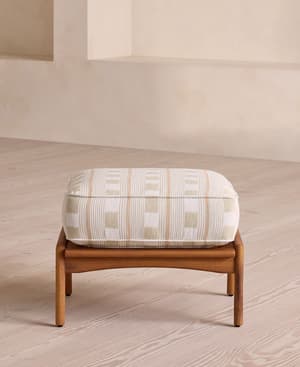 Eleonora Outdoor Footstool - Lost & Found - Latte - Hover Image