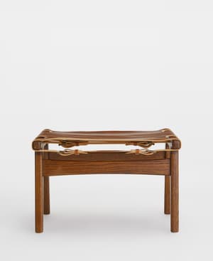 Sagrada Footstool - Walnut Stain - Hover Image