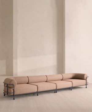 Gaspard 5-Seater Outdoor Sofa - Pierre Frey - Cassis - Hover Image