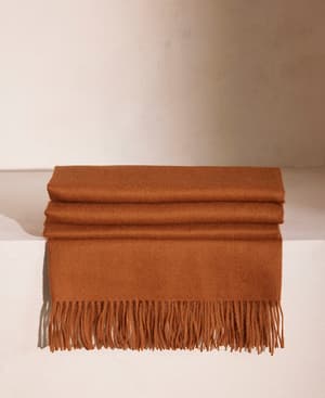 Maria Alpaca Throw - Burnt Orange - Listing Image