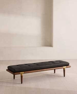 Theodore Bench - Leather - Black - US - Listing Image