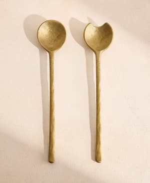 Eden Salad Servers - Brass - Listing Image