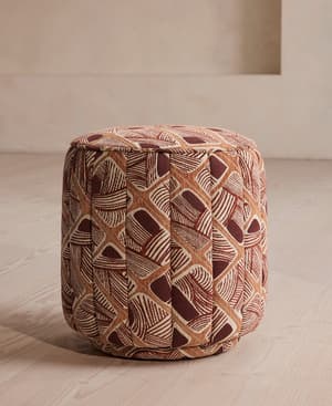 Romi Footstool - Akley Jacquard - US - Hover Image